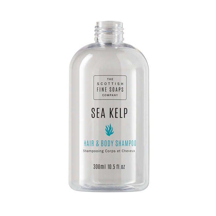 Sea Kelp Hair & Body Shampoo 300ml Empty Printed Bottle