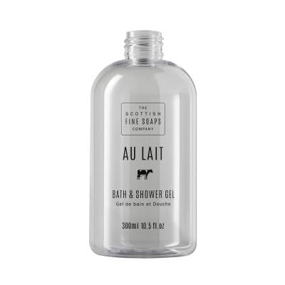Au Lait Bath & Shower Gel 300ml Empty Printed Bottle